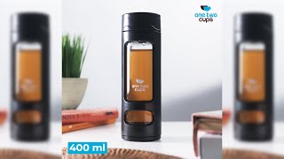 Pratinjau video produk One Two Cups Botol Minum Kaca 400ml dengan Saringan - VN100