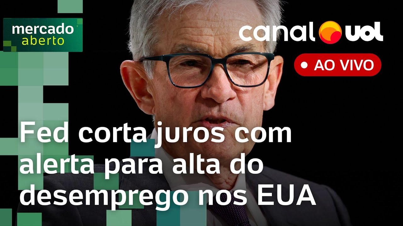 Fed corta juros com alerta para alta do desemprego nos EUA; BC mantém Selic em 15% | Mercado Aberto
