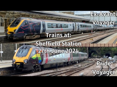 Trains at Sheffield Station (27/06/2024)