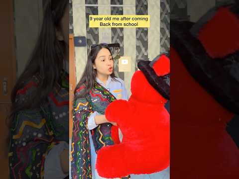 9 year old me coming back from school 😂 #shorts #viral #explorepage #relatable