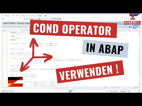 COND Operator in SAP ABAP verwenden [7.40] [deutsch]