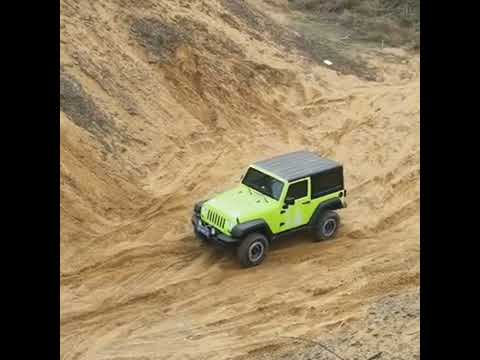 Wrangler conquered the peak of the sand hill