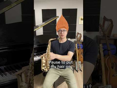 HELP! Pause the video to put my hair on!!!