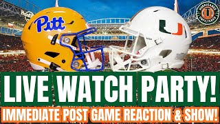 Miami Hurricanes at Pittsburgh Panthers LIVE WATCH PARTY! INSTANT REACTION to FOLLOW!