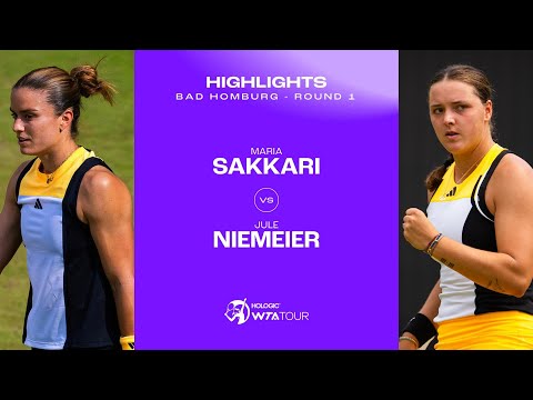 Maria Sakkari vs. Jule Niemeier | 2024 Bad Homburg Round 1 | WTA Match Highlights