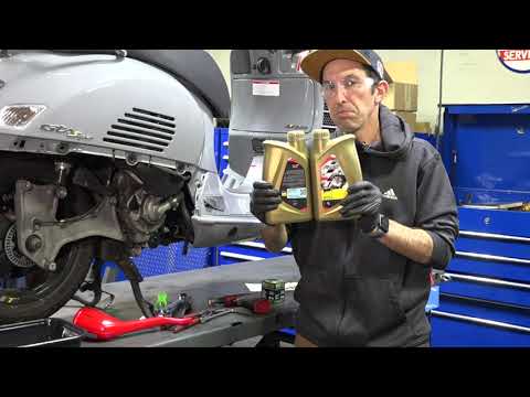 How to Change the Oil on a Vespa GTS HPE Scooter