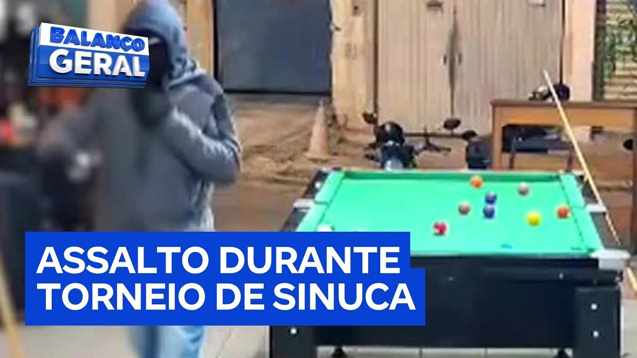 Assalto interrompe torneio de sinuca transmitido ao vivo no Grajaú em São Paulo