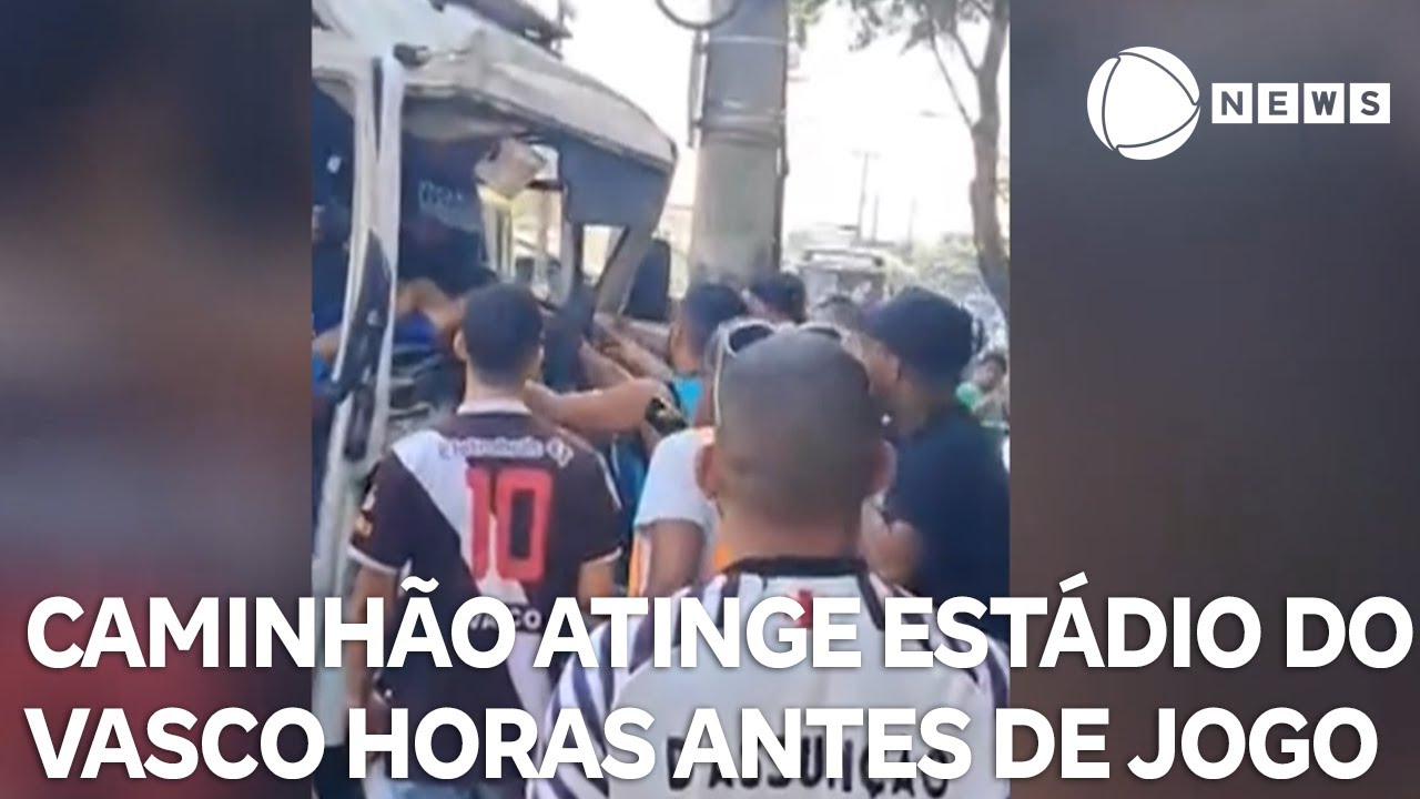 Caminhão atinge estádio do Vasco horas antes de clássico contra o Botafogo