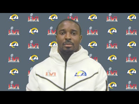 Rams RB Sony Michel Reflects On His Super Bowl Experience, Looks Ahead To Bengals In Super Bowl LVI video clip