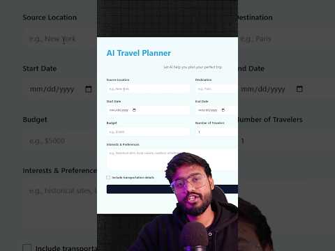 Build an AI Travel Agent in Few Minutes 🔥