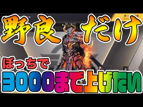 【荒野行動】野良だけでこそこそピーク戦3000目指す生配信