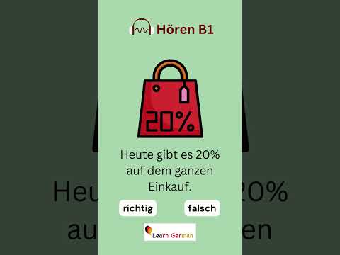 B1 Hören üben | Übung 5 | Goethe Zertifikat B1 | German Listening Practice