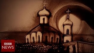 [ BBC TV ] Crimean sand artist troubled by Ukraine violence - BBC News