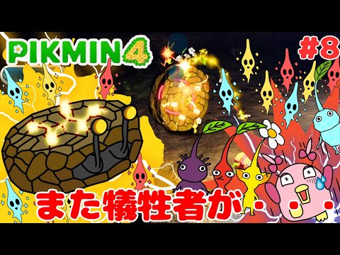 【ピクミン4】#8またしてもピクミンがアイツの犠牲に・・・シビレオオバンに・・・