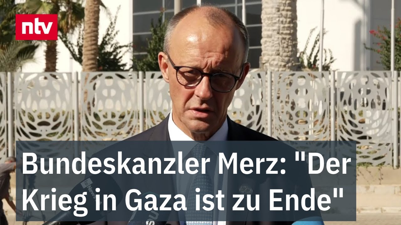 Bundeskanzler Merz: "Der Krieg in Gaza ist zu Ende" - Friedensgipfel in Ägypten
