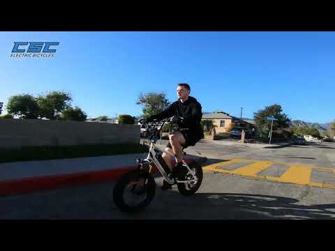 See the CSC e-bikes in action!  CSC FT750-20