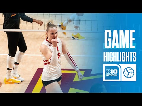 Wisconsin at Minnesota | Highlights | Big Ten Volleyball | 11/28/2025
