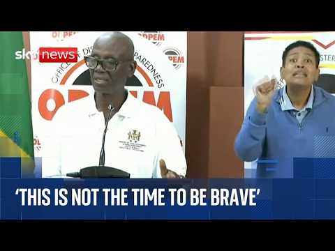 Jamaican authorities hold news conference as Hurricane Melissa approaches