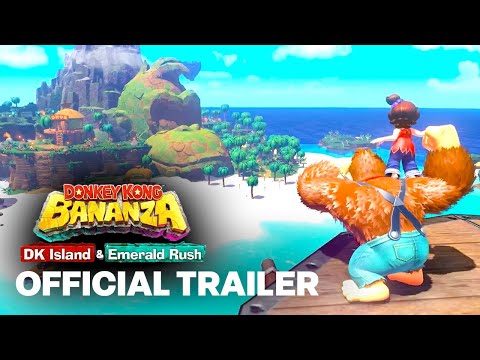 Donkey Kong Bananza - DK Island and Emerald Rush Launch Trailer