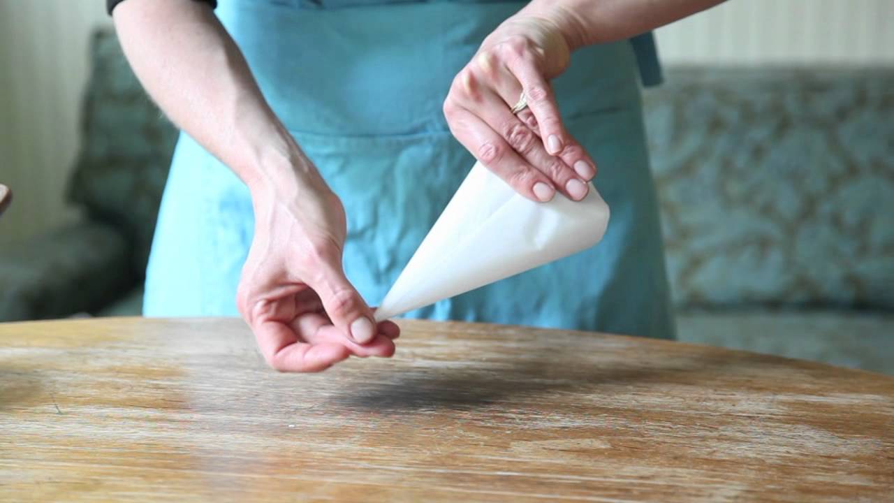 how-to-fold-a-parchment-pastry-bag-youtube