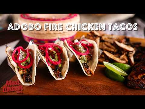 The BEST Chicken Tacos You’ll Ever Make (Adobo + Achiote Over FIRE 🔥)