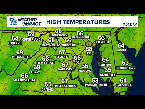 DMV Afternoon forecast for Oct. 19, 2026 | Seasonal sunshine to start the week