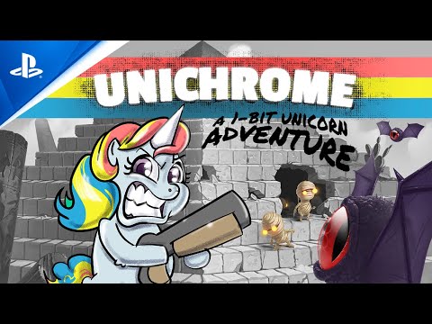 Unichrome: A 1-Bit Unicorn Adventure - Launch Trailer | PS5 & PS4 Games