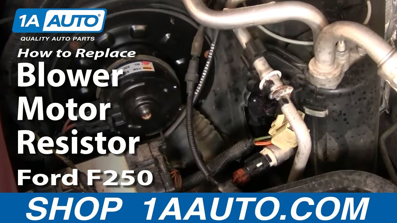 How to Install Replace Heater AC Fan Speed Resistor 99-07 ... 2008 f250 super duty fuse diagram 