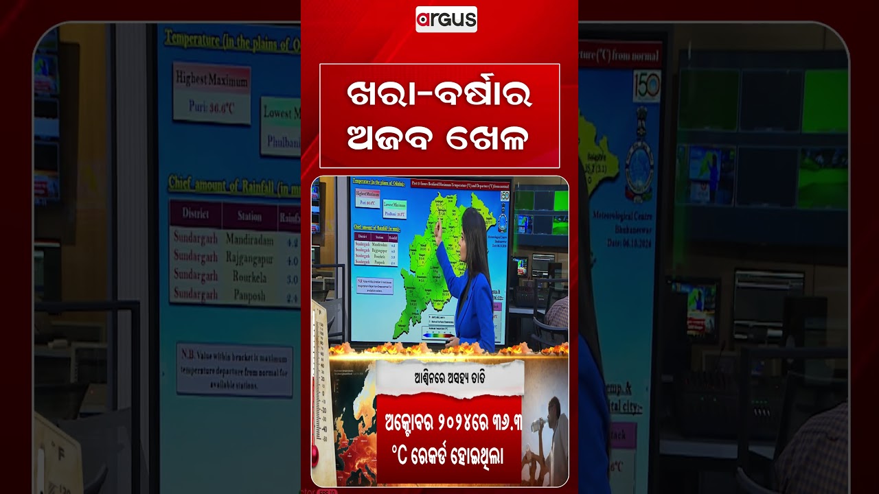 ଖରା-ବର୍ଷାର ଅଜବ ଖେଳ | Argus Reels | Weather Update | Odisha Weather | Rain And Sun