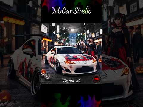 トヨタ 86 GT ローダウンカスタム ハロウィン仕様 JDM #86 #ai #jdm #mfghost #gt86 #ハロウィン #widebody
