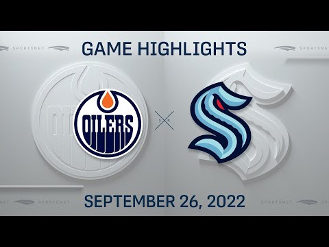 NHL Preseason Highlights | Oilers vs. Kraken - September 26, 2022