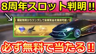 【荒野行動】8周年の激熱スロットが判明‼周年金銃も当たるラインナップ公開＆DX銃器/車両スキン・8周年ガチャ内容・銀河の預言・マクラーレン・