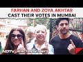 Mumbai Elections | Farhan Akhtar, Sister Zoya Akhtar Vote In Mumbai