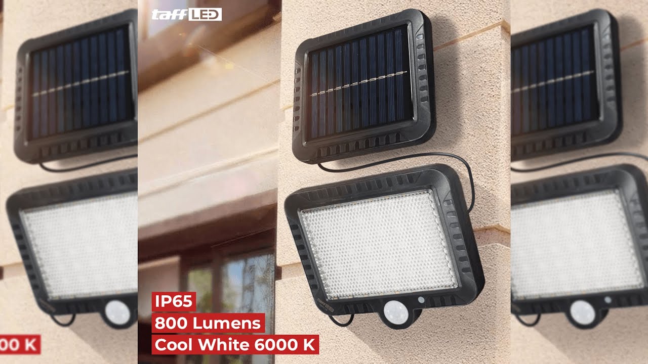 Pratinjau video produk TaffLED Lampu Dinding Solar Outdoor Sensor PIR Waterproof Cool White - DPT18