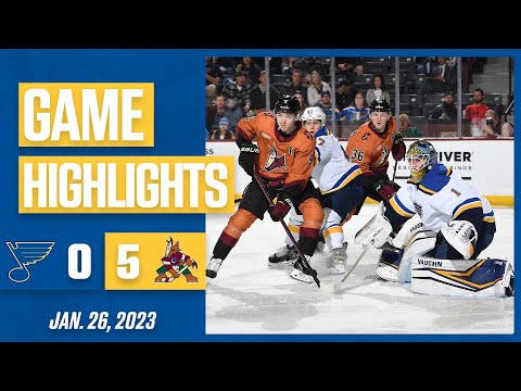 Game Highlights: Coyotes 5, Blues 0