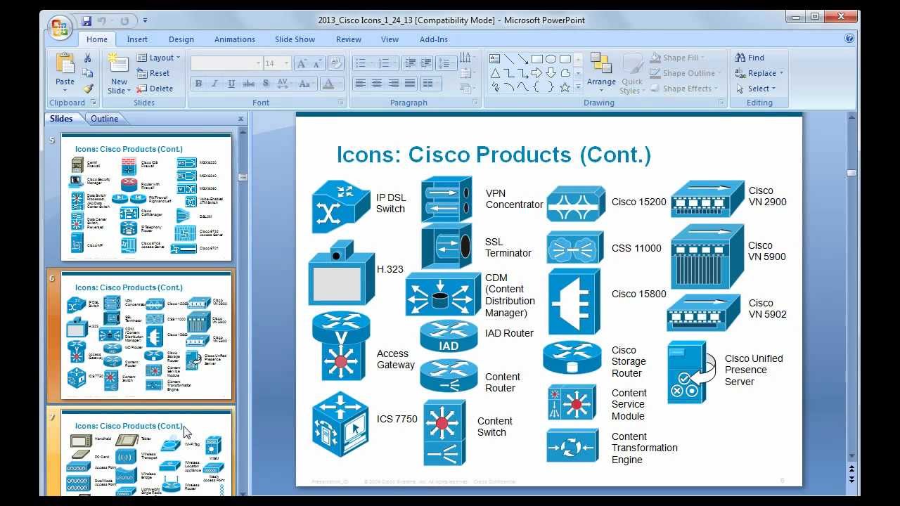 How To Prepare A Basic Network Diagram Using Cisco Icons And Ms Power