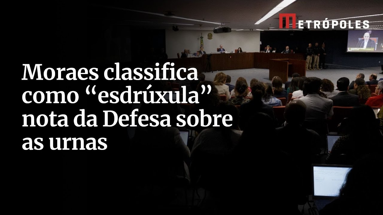 Moraes classifica como esdrúxula nota da Defesa sobre as urnas