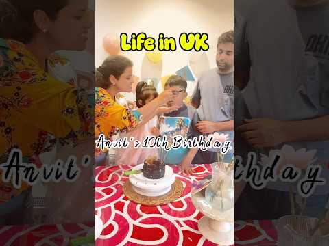 My Son Turned 10 Today 🎂❤️ | Birthday Surprise, Homemade Cake & Pizza | Indian Mom in UK