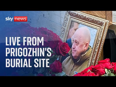 Watch live from Prigozhin's burial site