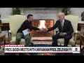 Biden urges Congress to approve U.S. aid to Ukraine in meeting with Zelenskyy  - 09:47 min - News - Video