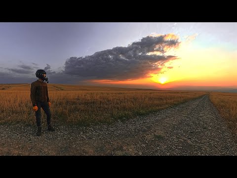 Let's ride through the Prairie at sunset