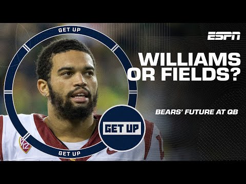 Caleb Williams vs. Justin Fields: Who should be the Bears starter? + Offseason QB Questions | Get Up video clip