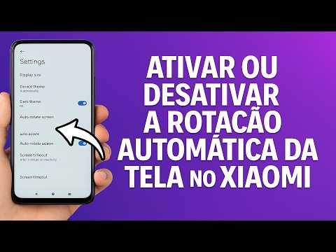 Como Ativar/Desativar a ROTAÇÃO AUTOMÁTICA da TELA no Xiaomi