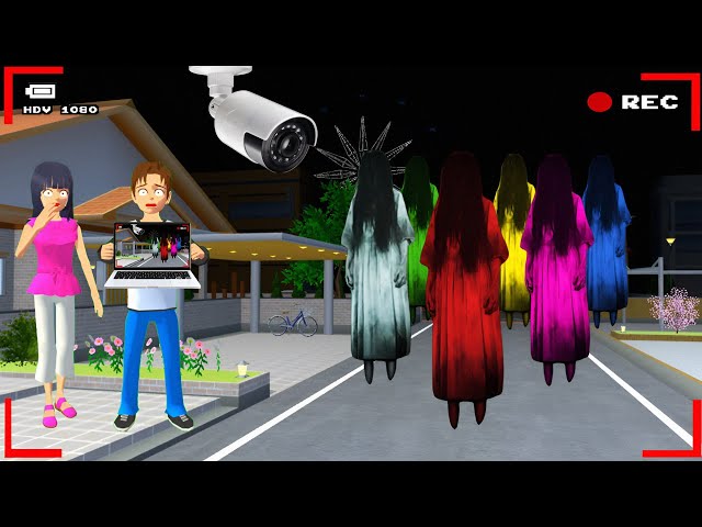 Yuta Mio Panik CCTV Merekam HANTU KUNTILANAK RAINBOW di Depan Rumah😱 |Sakura School Simulator