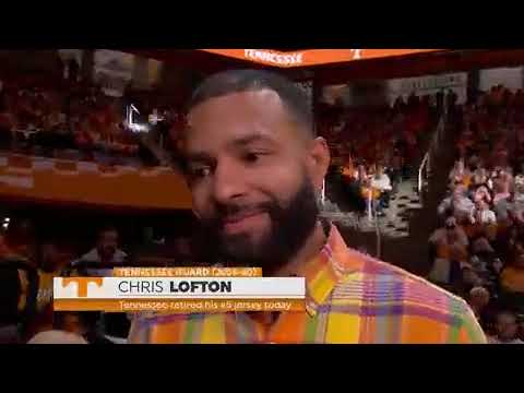 Chris Lofton becomes the fifth player to have their jersey retired for the Tennessee Volunteers 👏