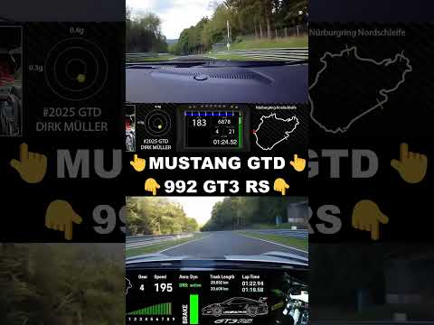 Ford Mustang GTD vs Porsche GT3 RS // Nürburgring