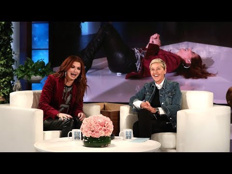 Ellen Scares Debra Messing During 'Speak Out'