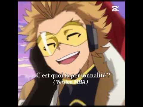 ma personnalité version mha ✨️