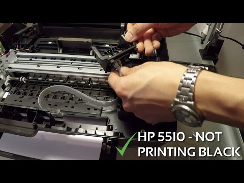 All in one printer fails to print black ink?   super user