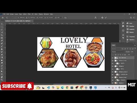 How To Design a Hotel Restaurant Banner/ Hotel Food Ad Tutorial #foryou #photoshop #lesson